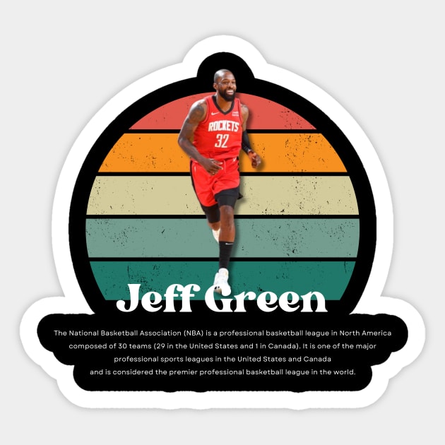 Jeff Green Vintage V1 Sticker by Gojes Art